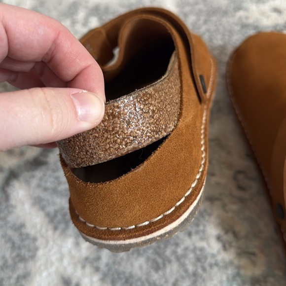 Birkenstock LUTRY Premium Seude Clogs in Mink - Picture 6 of 10